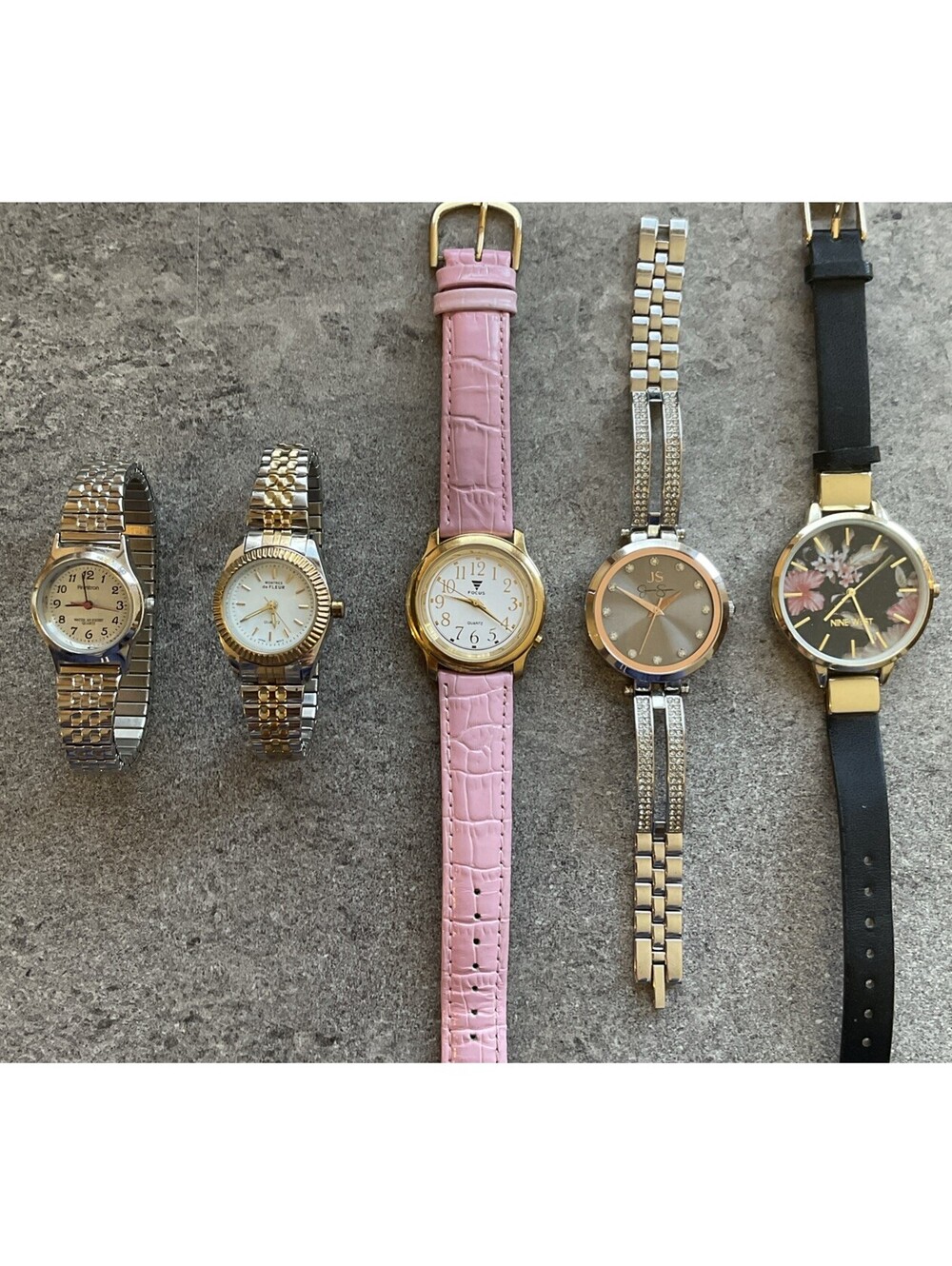 Great Lot Of Five Womens Watches All Five Watches Run Great Lot H10